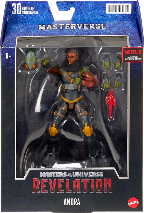 Masters of the Universe Masterverse Andra Action Figure with Accessories, 7-inch Motu Collectible Gift for Fans 6 Years Old & Up...