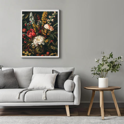 Posterizer 1 pcs-lush big flowers-wild nature art-Floral & Botanical Art-Abstract & Modern Art-Decor for Home & Office- UNFRAMED Wall Art...