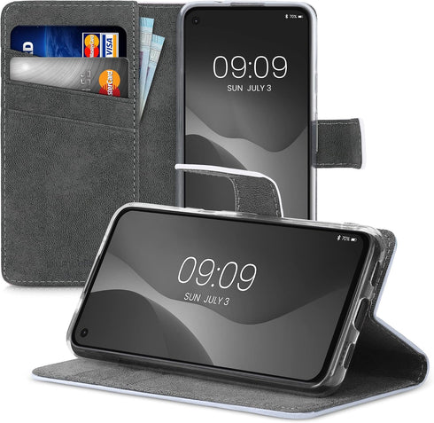kwmobile Wallet Case Compatible with Google Pixel 4a Case for Phone - Wallet Panda Black/Green/White...