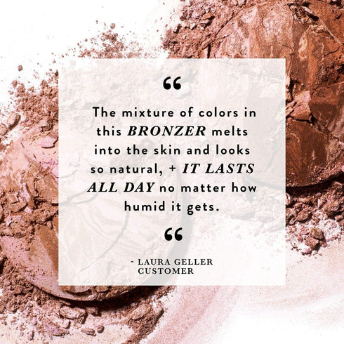 LAURA GELLER NEW YORK Baked Bronze-N-Brighten Bronzer Powder - Medium - Natural Bronze Glow...