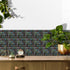 25Pcs Peel&Stick Mosaic Wall Tile Transfers for Home Decor, 4x4inch Self-Adhesive Waterproof Vinyl Splashback Sticker Tile Decal for Kitchen Bathr...