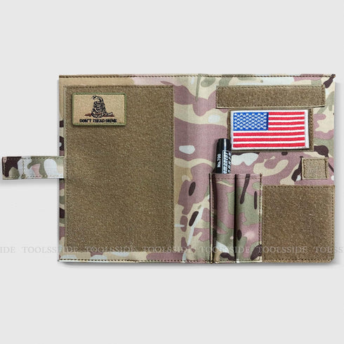 Tactical Notebook Cover - Army Tactical Notebook Cover 5.5" x 8.4" - Water-proof Nylon Military Notebook Cover - Weatherproof Fabric Cover Tactica...