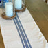 Piper Classics Market Place Blue Grain Sack Stripe 36" Table Runner...