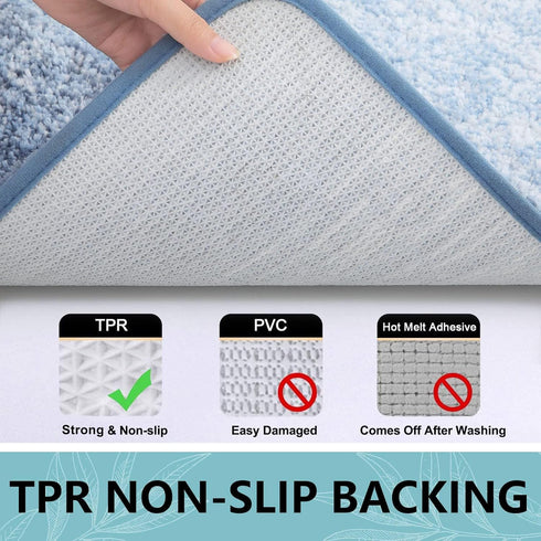 Arotive Bathroom Rugs Bath Mat, Shaggy Soft and Absorbent Microfiber Bath Rugs, Thick Plush Bath Carpet, Non Slip Machine Wash Dry Bath Mats for B...