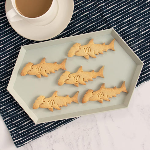 Set of 2 Shark Cookie Cutters (Designs: Hammerhead & Tiger), 2 Pieces - Bakerlogy...