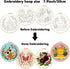 ORIGACH 4 Pack Animals Embroidery Kits for Beginners, DIY Starter Hand Embroidery Kit with Cartoon Owl Butterfly Cat Lion Patterns and Instruction...