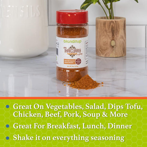 Thai Curry Spice Blend | Gourmet Spices with Sea Salt | Healthy to Add to Any Dish | Low Sodium, No Gluten, No MSG, Vegan | 5 oz...