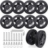 Luggage Suitcase Replacement Wheels Luggage Replacement Wheels Diameter 1 7/8 inch Wear-Resistant Mute Suitcase Rubber Swivel Caster Wheels Repair...