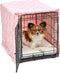New World Pet Products Dog Crate Cover Featuring Teflon Fabric Protector, Dog Crate Cover Fits Midwest 24-Inch Dog Crates, Pink Designer Pattern...
