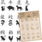 NAKLEO DIY Reusable Plastic Stencil - Chinese Zodiac Sign - Art Craft Wall Painting Pattern Template Scrapbooking Decoupage - Fabric Furniture Woo...