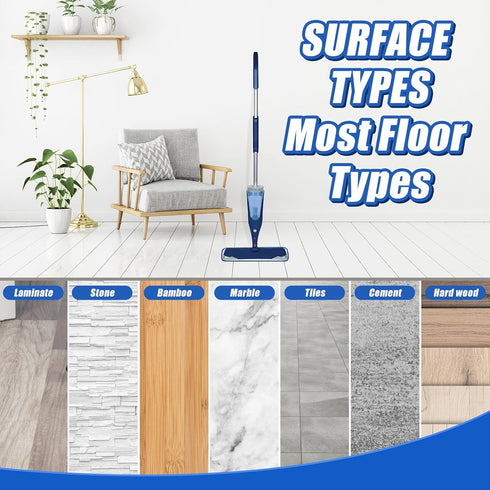 4 Pieces Microfiber Cleaning Pads Compatible with Bona Mop Reusable 18 Inch Mop Replacement Pads Washable Microfiber Mop Pads Refills Replacement ...