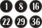 Spot On Floor Markers: Modern Farmhouse Numbers 1-36 - 4" (TCR77531)...