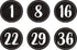 Spot On Floor Markers: Modern Farmhouse Numbers 1-36 - 4" (TCR77531)...