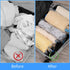 12 Pack Travel Compression Bags, 40x60cm + 35x50cm Medium Vacuum Bags for Travel, Space Saving Bags for Suitcases, Travel Essentials No Vacuum Nee...
