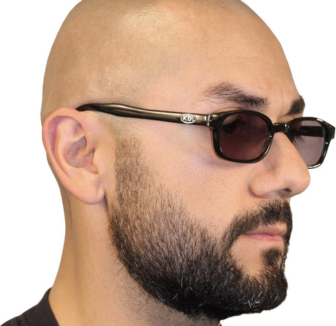 Pacific Coast Original KD's Biker Sunglasses (Black Frame/Green Lens)...