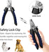 Dog Nail Clippers,Dog Nail Trimmers with Safety Guard for Small Medium Large Breed Dog & Cat to Avoid Over Cutting,Professional Grooming Tool with...