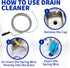 Professional Slow Drain Cleaner and Clog Remover - 10-Foot Metal Snake for Hair, Food, Debris, and Garbage Removal from Pipes, Plumber Tools...