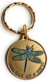 RecoveryChip Green Color Dragonfly One Day At A Time Keychain Serenity Prayer In Bronze...
