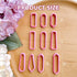 Keoker Long dangle Shape Polymer Clay Cutters, Long Rectangle Clay Earrings Cutters, Basic Clay Cutters (10PCS ALL)...