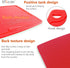 Thick Silicone Cutting Board 12.6'' x 9.1'' Juice Grooves Easy Grip Handle Dishwasher Safe-Red...