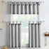 July Joy Cotton Valance Curtains 18 Inches Long Country Kitchen Curtains Tab Top for Small Window Bathroom Farmhouse 56" x 18", Black...