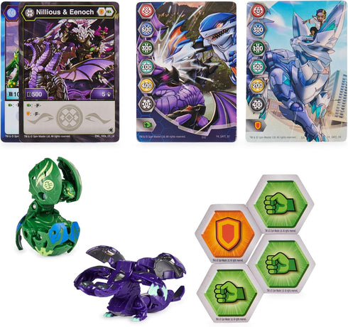 Bakugan Legends, Baku-tin, Gargonoid X Webam (Exclusive, Mystery Core, 2 Gate Cards, 4 Baku-Cores, Collectible Action Figures, Ages 6 and Up...