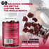 Mushroom Complex Gummies – 60-Count 2500mg Mushroom Gummies with Lion’s Mane, Reishi, Cordyceps, Shiitake, Chaga – Strawberry Gummy Supplement for...