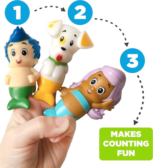 Nickelodeon Bubble Guppies 10 Piece Finger Puppet Set - Party Favors, Educational, Bath Toys, Floating Pool Toys, Beach Toys, Finger Toys, Playtim...