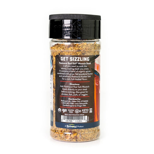 Redmond Real Sea Salt - Natural Unrefined Gluten Free Wasatch Steak Shaker...