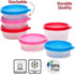 SIGNORA WARE Condiment Containers with Lids- 6 pk. 2.3 oz.Salad Dressing to go Small Food Storage Containers- Sauce Cups Leak proof Reusable Plast...