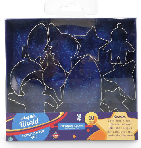 Handstand Kitchen Rockets and Planets 10-piece Cookie Cutter Assortment...