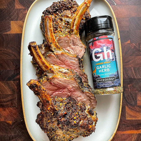 Spiceology & Derek Wolf - Garlic Herb - Argentinian-Inspired BBQ Rub - Barbeque Spices and Seasoning Blends - Use On: Lamb, Chicken, Chimichurri, ...