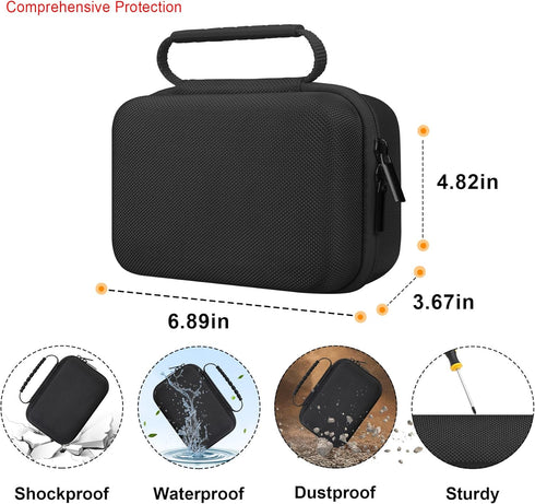 4K Digital Camera Carrying Case for Femivo/VETEK/IWEUKJLO/VJIANGER/WIKICO/Saneen/OIEXI 4K 48MP Vlogging Camera, Travel Compact Camera Storage Cove...
