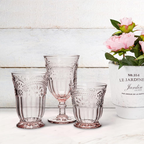Abbott Collection 27-Desiree/GOB Flower Wine Goblet...