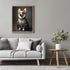 Posterizer 1 pcs-whimsical royal portrait of corgi dog in clothes 1-Art for Animal Lovers-Comedy Art-Decorations for Bedroom, Office, Living Room ...
