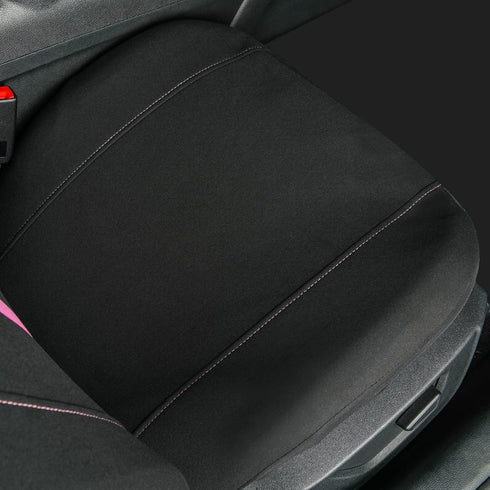 Outlet Piping Cloth Front Car Seat Covers, Breathable High Back Front Seat Covers, Airbag Compatible Seat Cover for Cars Trucks SUV Van Sedan (Pip...