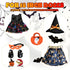 Halloween-Doll-Clothes Outfits Pumpkin with Lantern for 18-inch-Dolls - American Doll Halloween Costumes Gifts for Little Girls -Black...