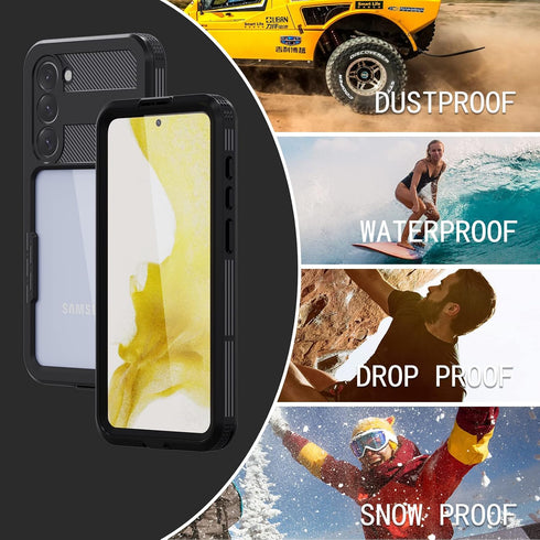 Samsung Galaxy S23 Case, Waterproof Built-in Screen Protector Full Body Protection Heavy Duty Shockproof Anti-Scratched Rugged Polyethylene Case f...