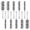 10pcs Stainless Steel Wire Bore Brushes, Wire Brush for Drill for Cleaning with 1/4 Inch Hex Shank Pipe Cleaning Brush Copper Pipe Cleaner Twisted...