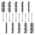 10pcs Stainless Steel Wire Bore Brushes, Wire Brush for Drill for Cleaning with 1/4 Inch Hex Shank Pipe Cleaning Brush Copper Pipe Cleaner Twisted...