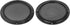 X AUTOHAUX 2pcs 6.5 Inch Metal Glossy Audio Speaker Cover Mesh Subwoofer Grill Horn Guard Decorative Circle Grille Protector Black for Car...