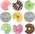 10PCS Individual Donut Pan for Baking, Sturdy Anodized Aluminum Alloy donut cake pan,Non Stick donut pans, DIY Doughnut Cake Mould Bakery Baking T...