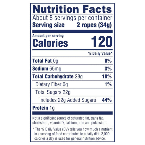 SweeTARTS Ropes, Candy, Watermelon Berry Collision, Soft and Chewy, 9 oz...