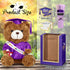 Graduation Bear Gifts Set Include Stuffed Animal Bear with Gown Cap Tassel Class of 2024 Grad Card Soap Artificial Flower Graduation Box with Grad...