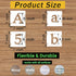 6 Inch Alphabet Letter Stencils, 65 Pcs Reusable Plastic Letter Number Symbol Interlocking Drawing Template Kit for Painting on Wood, Wall, Fabric...
