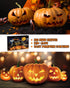 JUSTOTRY Pumpkin Carving Kit with Hammer - Safe for Kids, Halloween Pumpkin Carving Tools, Durable Stainless Steel Non-knife Stencils, Set for Adu...