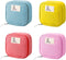 4pcs Cute Small Travel Sanitary Holder Girls Waterproof Cosmetic Jewelry Bags Lipsticks Electronics Makeup Organizers for Women, Multicolor...