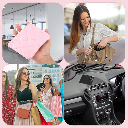 simarro Small Coin Purse for Women, Rhombus Embroidery PU Zipper Coin Purse Portable Change Wallet Short Ladies Coin Purse with Keychain Zipper Co...