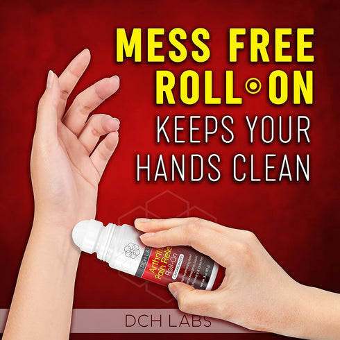 Warming Arthritis Pain Relief Roll-on, Deep Penetrating Capsaicin Blocks Your Muscle & Joint Pain Messengers, for Hands, Wrist, Feet, Knees & Back...