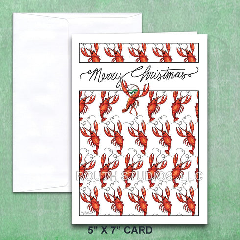 Louisiana Christmas Card with Recipe - Crawfish Revolution...